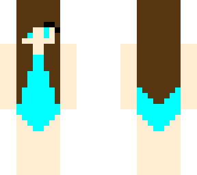 one piece swimsuit (cyan)