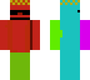 rainbow man skin