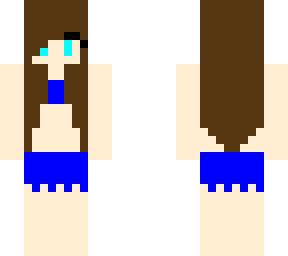 pool party (blue swim skirt) | Minecraft Skin