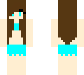 pool party (cyan swim skirt)