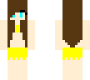 yellow swim skirt (pool party)