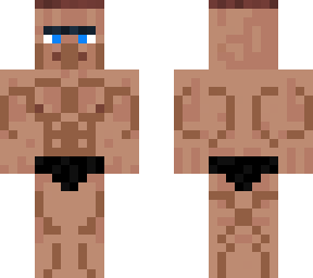 villager stronk with hair