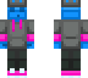 blue slime with hoodie (hive style)