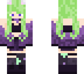 cennah vtuber green hair idea