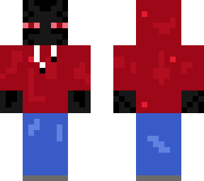 enderman, jeans and hoodie