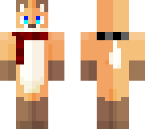 fox with scarf