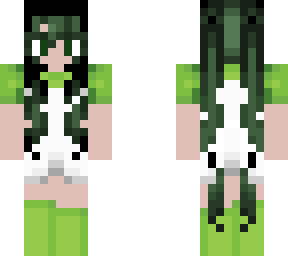 green and white
