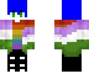 rainbow+genderqueer skin
