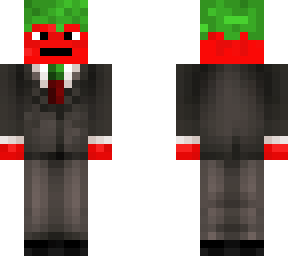 tomato in a suit