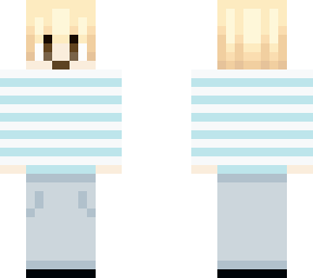 cute blue striped with nutella on mouth 2.0
