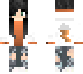 orange girl with black hair