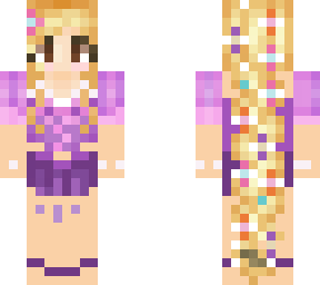 rapunzel with short dress and crop top
