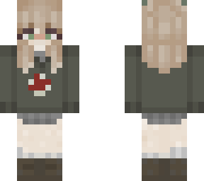girl with mushroom sweater and horns