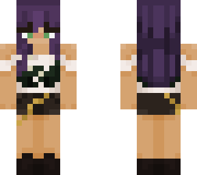purple hair pirate girl