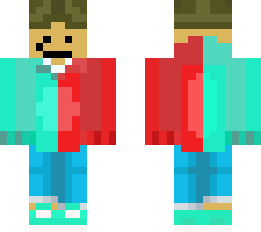red and teal