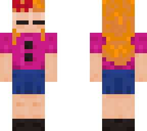 8-bit elizabeth afton (blinking)
