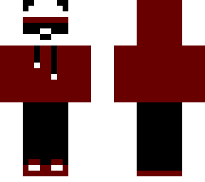 cool panda red hoodie