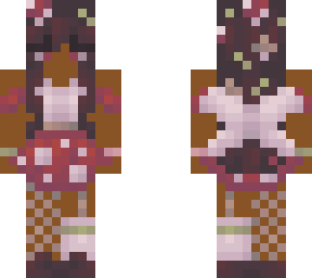 mushroom fairy girl - darkskinned