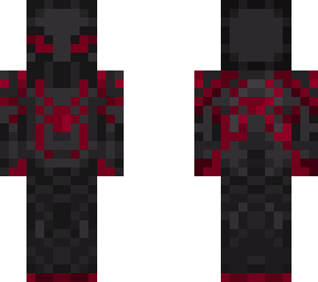 red and black spiderman