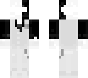 skin de roupa elegante e mscara virada pro lado.