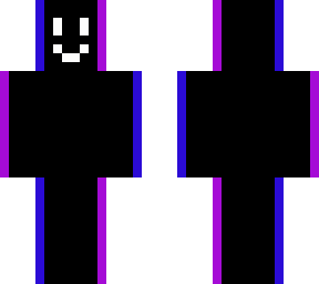blue + purple black guy