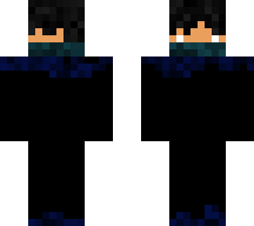 dark scarfed boy