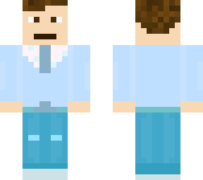 light blue suit skin