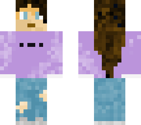 purple hoodie girl
