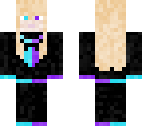 blonde girl cyan/purple variant