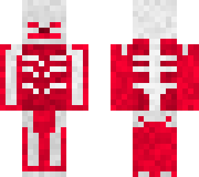 human body but pixelized