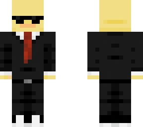 duck in suit with red tie (slim)