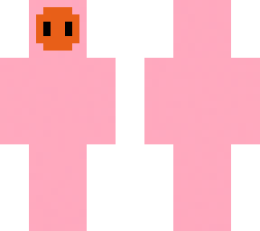 fall guys (pink) orange face