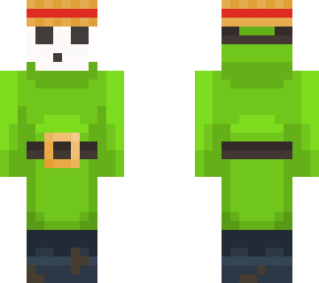 farmer green shy guy