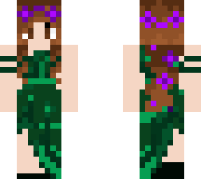 green flowy dress with flowers