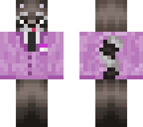 pink suit raccoon for the piku