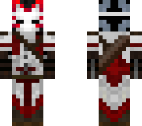 ezio with kitsune mask
