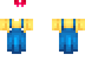ob - hello kitty yellow tshirt & blue overalls