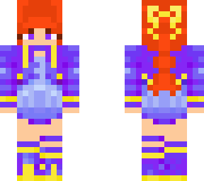 purple and gold (full body)