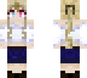 my oc kat! (first time making a skin :)