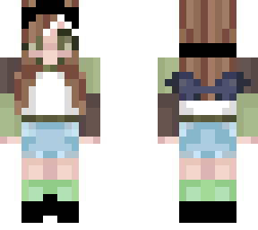 girl skin caff with blueish gryish wings and white streak