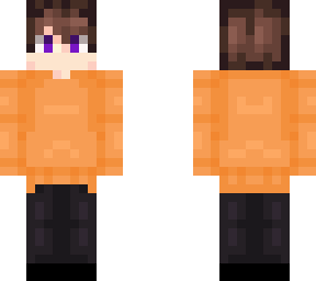 orange sweater lucky