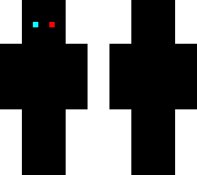 red/blue blob skin