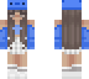 dark blue axolotl girl