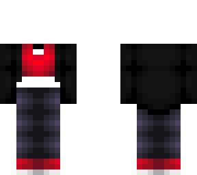 ob - black coat w/ red top & purple jeans v2