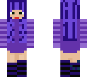 purple and blue baggy cute girl(reupload)