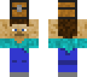 steve holding crates