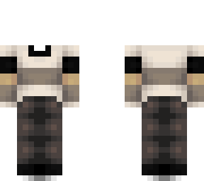 ob - knitted sweater w/ brownish gray jeans