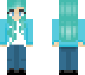 -blue and teal-