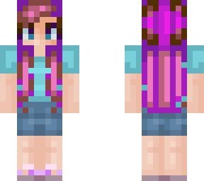 purple and pink