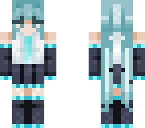 hatsune miku! (tysm to  xyunn for inspo on colors and style <3)